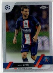Lionel Messi [Toppsfractor] #1 Soccer Cards 2022 Topps Chrome UEFA Club Competitions Prices