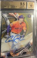 Carlos Correa [Gold Rainbow Diffractor] Baseball Cards 2016 Topps High Tek Autograph Prices