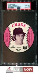 Dave Kingman Baseball Cards 1976 Crane Potato Chips Discs Prices