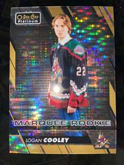 Logan Cooley [Seismic Gold] Hockey Cards 2023 O-Pee-Chee Platinum Preview Prices