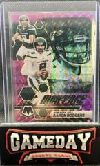 Aaron Rodgers [Purple] #M-7 Football Cards 2023 Panini Mosaic Montage Prices