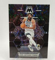 Karl Anthony Towns [Fast Break Black] #115 Basketball Cards 2022 Panini Mosaic Prices
