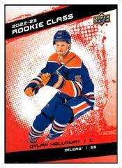 Dylan Holloway [Red] #RC-18 Hockey Cards 2022 Upper Deck Rookie Class Prices