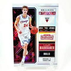 Lauri Markkanen [Red Jersey Diamond] Basketball Cards 2018 Panini Contenders Draft Picks Prices