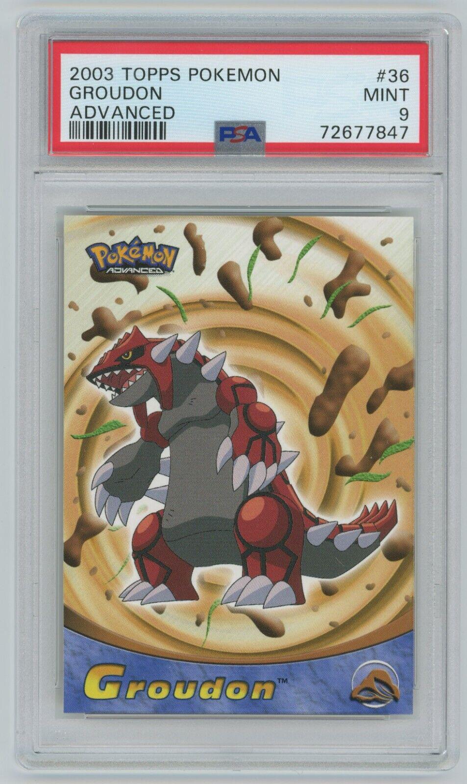 Groudon #36 Pokemon 2003 Topps Advanced