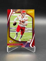 Patrick Mahomes II [Spectrum Gold] #1 Football Cards 2021 Panini Absolute Prices