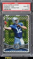 Andrew Luck [Passing Xfractor] Football Cards 2012 Topps Chrome Prices