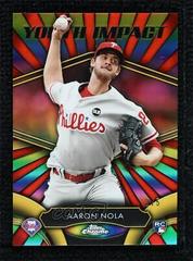 Aaron Nola [Red Refractor] Baseball Cards 2016 Topps Chrome Youth Impact Prices