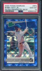 Bobby Witt Jr. [Blue] Baseball Cards 2020 Panini Donruss Rated Prospects Prices