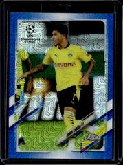 Jadon Sancho [Blue Wave] Soccer Cards 2020 Topps Chrome UEFA Champions League Prices