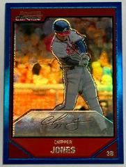 Chipper Jones [Blue Refractor] Baseball Cards 2007 Bowman Chrome Prices