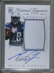 Melvin Gordon [Autograph Patch Silver] Football Cards 2015 Panini National Treasures Prices