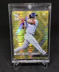 Rafael Devers [Gold Pulsar] #55 Baseball Cards 2018 Panini Chronicles Spectra Prices