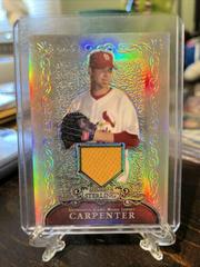 Chris Carpenter [Relic Refractor] #BS-CC Baseball Cards 2006 Bowman Sterling Prices