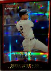 Derek Jeter [Xfractor] #56 Baseball Cards 2001 Bowman Chrome Prices