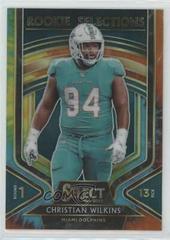 Christian Wilkins [Tie Dye Prizm] #23 Football Cards 2019 Panini Select Rookie Selections Prices