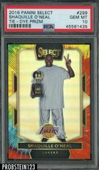 Shaquille O'Neal [Tie Dye Prizm] Basketball Cards 2016 Panini Select Prices