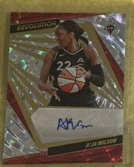 A'ja Wilson [Fractal] #AG-AJW Basketball Cards 2022 Panini Revolution WNBA Autographs Prices