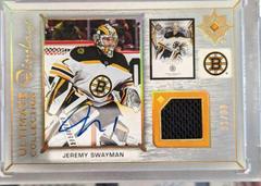 Jeremy Swayman #UDA-JS Hockey Cards 2021 Ultimate Collection Display Auto Jersey Prices