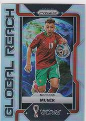 Munir [Silver] Soccer Cards 2022 Panini Prizm World Cup Global Reach Prices