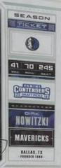 Dirk Nowitzki [White Jersey Cracked Ice] #14 Basketball Cards 2018 Panini Contenders Draft Picks Prices