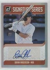 Brian Anderson #SS-BA Baseball Cards 2018 Panini Donruss Signature Series Prices