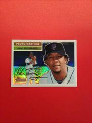 Pedro Martinez [Refractor] Baseball Cards 2005 Topps Heritage Chrome Prices