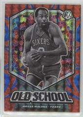 Moses Malone [Reactive Blue] Basketball Cards 2019 Panini Mosaic Old School Prices
