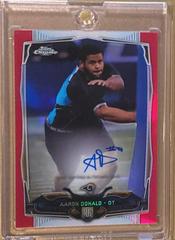 Aaron Donald [Autograph Pink Refractor] #175 Football Cards 2014 Topps Chrome Prices
