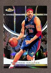 Rasheed Wallace [Black X Fractor] #52 Basketball Cards 2005 Finest Prices