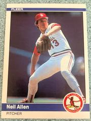 Neil Allen #318 Baseball Cards 1984 Fleer Prices