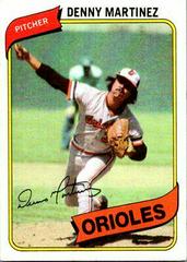Denny Martinez #10 Baseball Cards 1980 Topps Prices