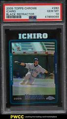 Ichiro [Black Refractor] #280 Baseball Cards 2005 Topps Chrome Prices