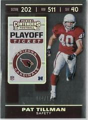 Pat Tillman [Playoff Ticket] #1 Football Cards 2019 Panini Contenders Prices