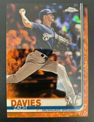 Zach Davies [Orange Refractor] #122 Baseball Cards 2019 Topps Chrome Sapphire Prices