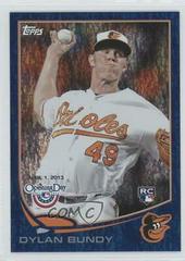 Dylan Bundy [Blue] Baseball Cards 2013 Topps Opening Day Prices