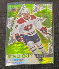 Cole Caufield [Green Rainbow] #IO-19 Hockey Cards 2021 Upper Deck Allure Iced Out Prices