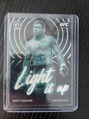 Matt Hughes [White Sparkle] #14 Ufc Cards 2023 Panini Donruss Optic UFC Light It Up Prices