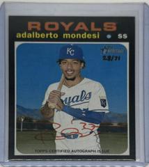 Adalberto Mondesi [Red Ink] Baseball Cards 2020 Topps Heritage Real One Autographs Prices