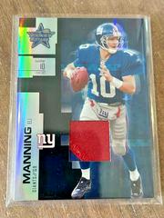 Eli Manning [Material Black Prime] #4 Football Cards 2007 Leaf Rookies & Stars Prices
