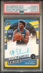 Anthony Edwards [Gold] #SS-AEW Basketball Cards 2021 Panini Donruss Optic Signature Series Prices