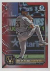 Aaron Ashby [Red] #33 Baseball Cards 2022 Bowman Chrome Prices