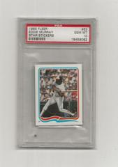 Eddie Murray #63 Baseball Cards 1985 Fleer Star Stickers Prices