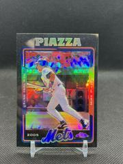 Mike Piazza [Black Refractor] #317 Baseball Cards 2005 Topps Chrome Prices