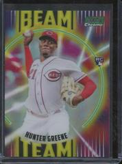 Hunter Greene [Green] #BT-11 Baseball Cards 2022 Stadium Club Chrome Beam Team Prices