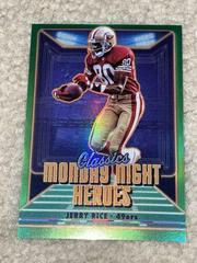 Jerry Rice [Green] #MN-4 Football Cards 2022 Panini Classics Monday Night Heroes Prices