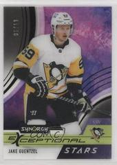 Jake Guentzel [Black] Hockey Cards 2021 Upper Deck Synergy Exceptional Stars Prices