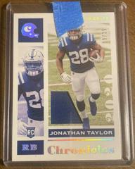 Jonathan Taylor [Jersey Prime] Football Cards 2020 Panini Chronicles Prices