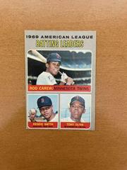 AL Batting Leaders [Carew/Smith/Oliva] #62 Baseball Cards 1970 O Pee Chee Prices