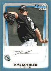 Tom Koehler [Blue] #BP24 Baseball Cards 2011 Bowman Prospects Prices